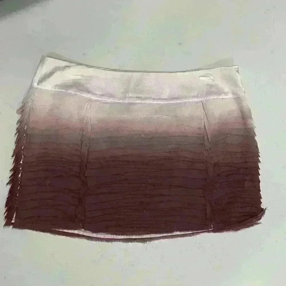 Bebe Silk Cascade Ruffle Skirt - Picture 2 of 5